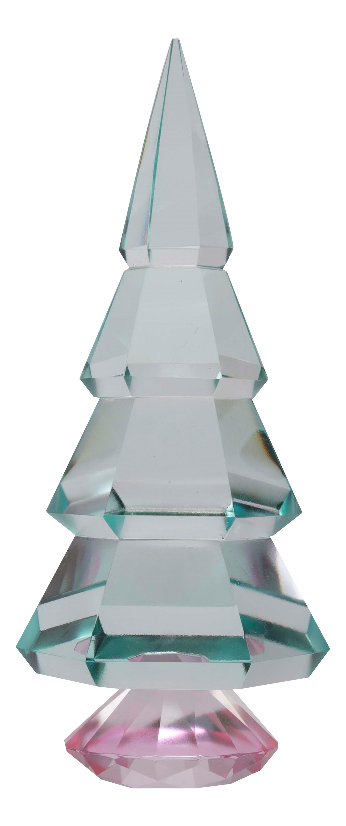Crystal christmas tree mint/ pink