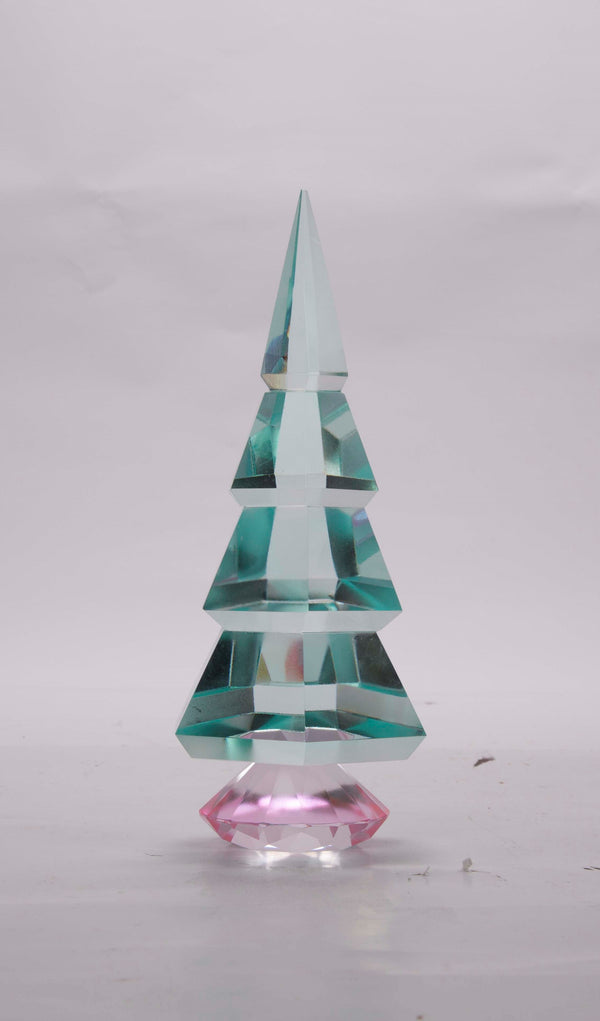 Crystal christmas tree mint/ pink