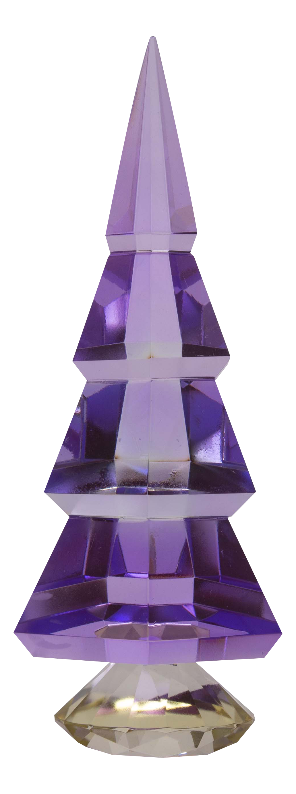 Crystal christmas tree purple /butter