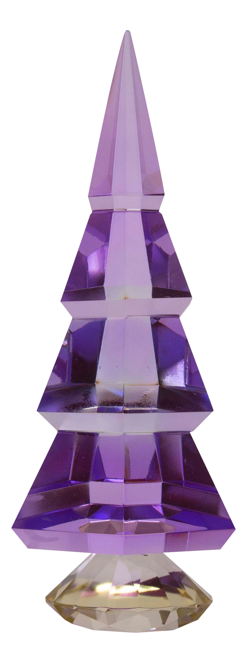 Crystal christmas tree purple /butter