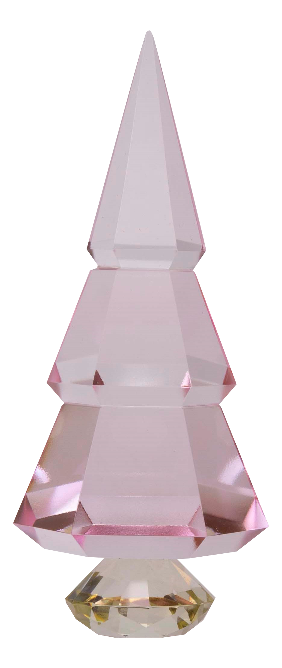 Crystal christmas tree pink/butter
