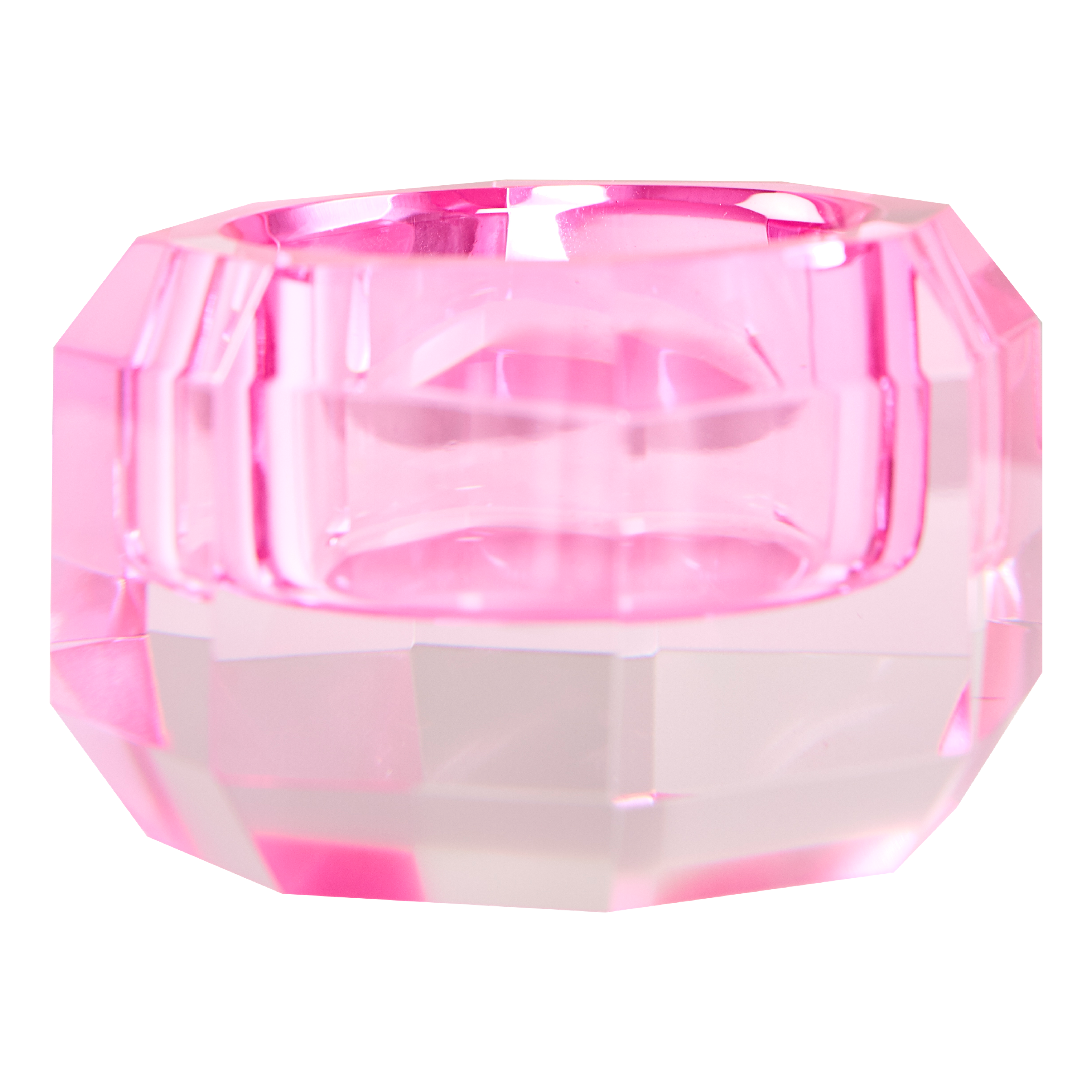 CRYSTAL CANDLE HOLDER Pink