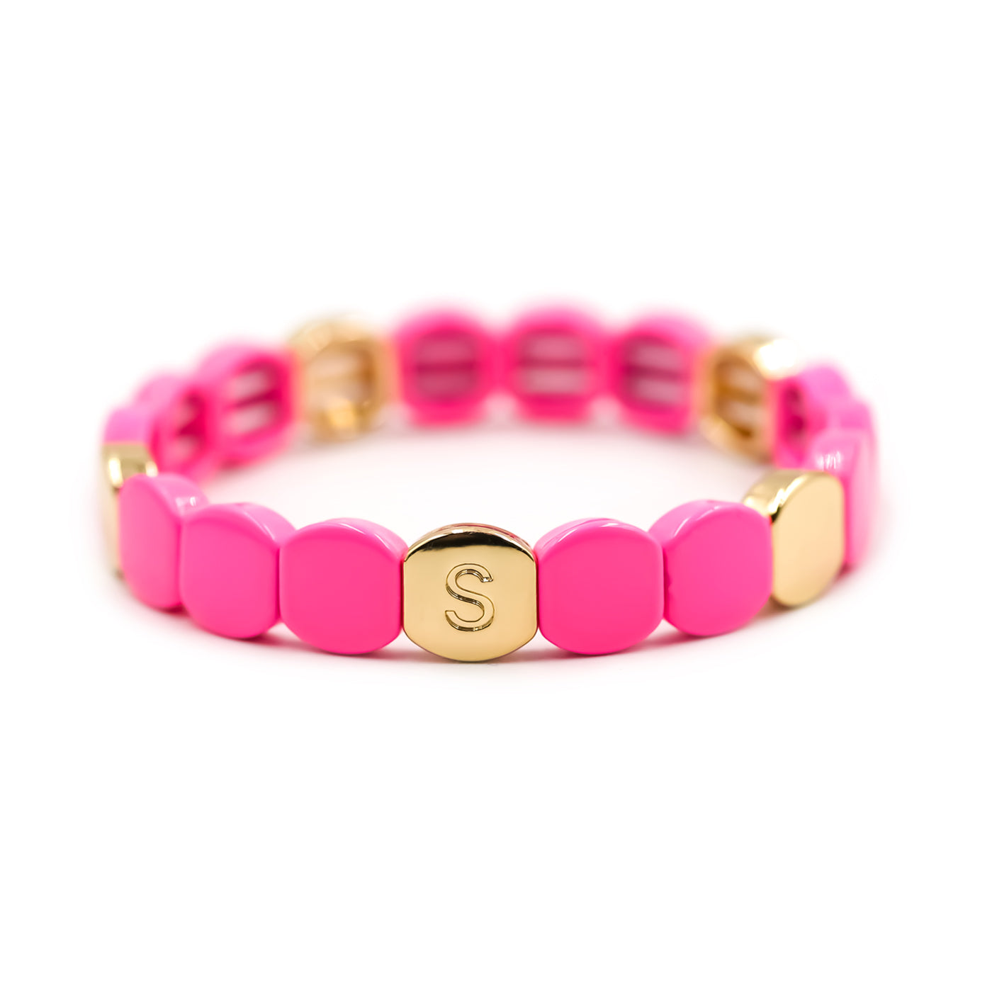 Colorful pink bracelet