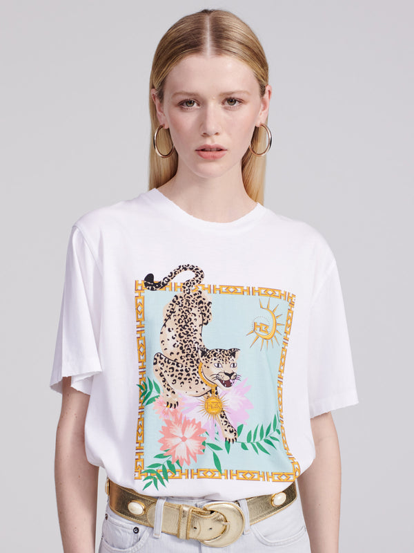 Enchanted Leopard Cotton T-Shirt