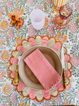 Floral Tablecloth Peach