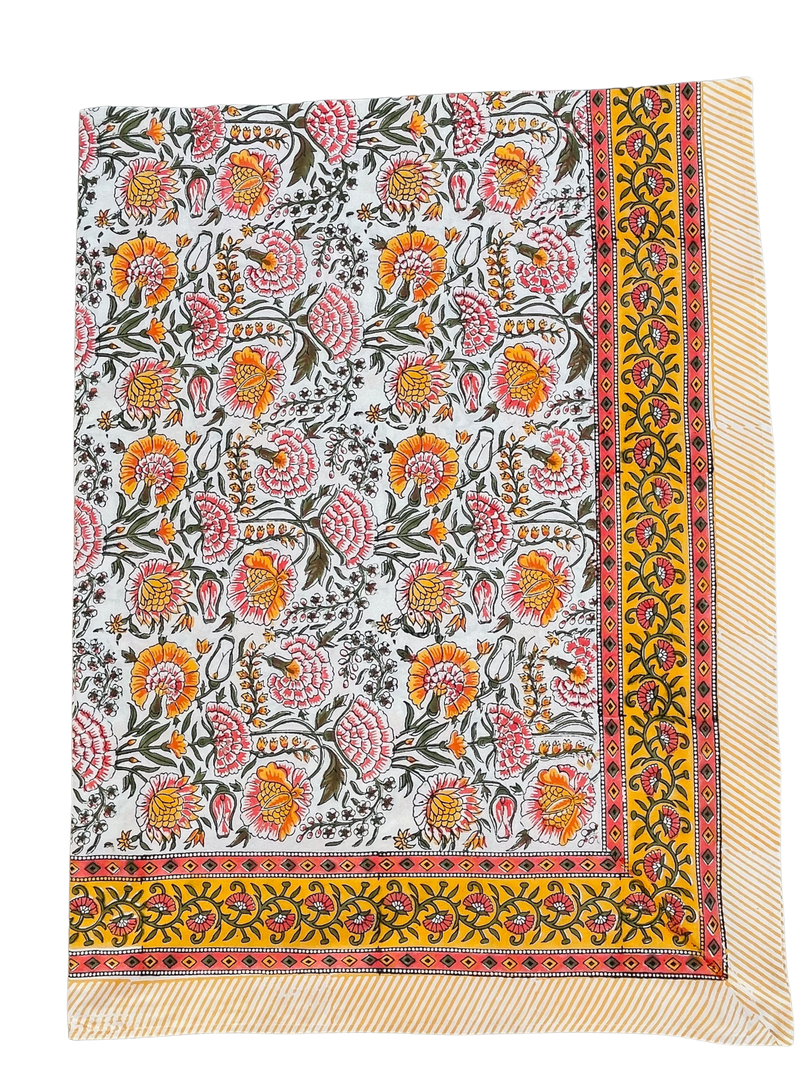 Floral Tablecloth Peach