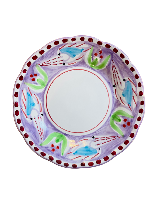 Lilac Squid Dessert Plate