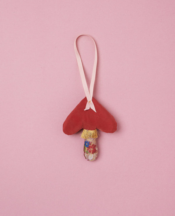 Mushroom SILK Ornament - Passion fruit