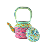 Hand Painted Tea Kettle Pink