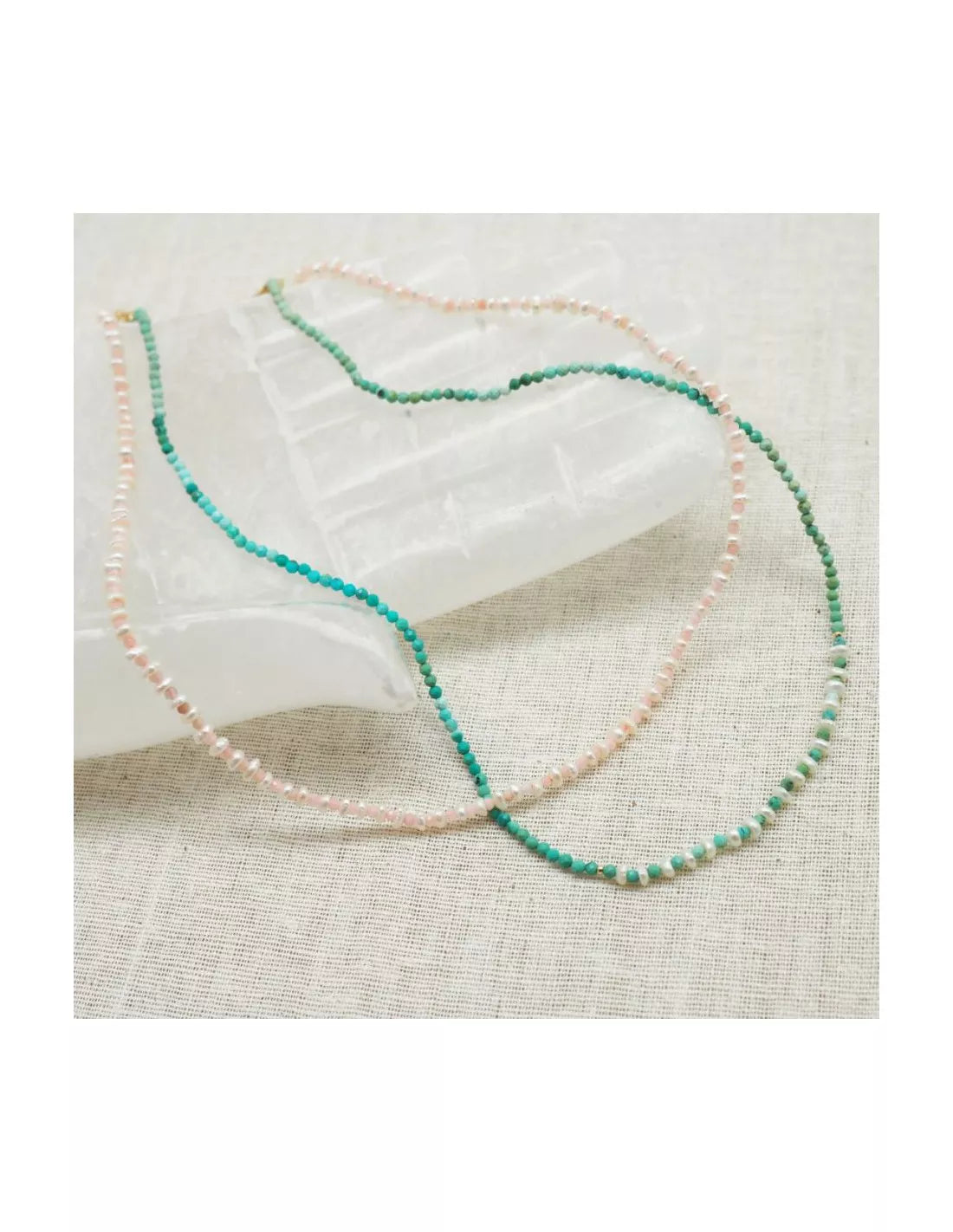 WHIPPED CREAM Pink Opal Necklace